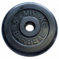 5 кг диск (блин) MB Barbell (черный) 31 мм.